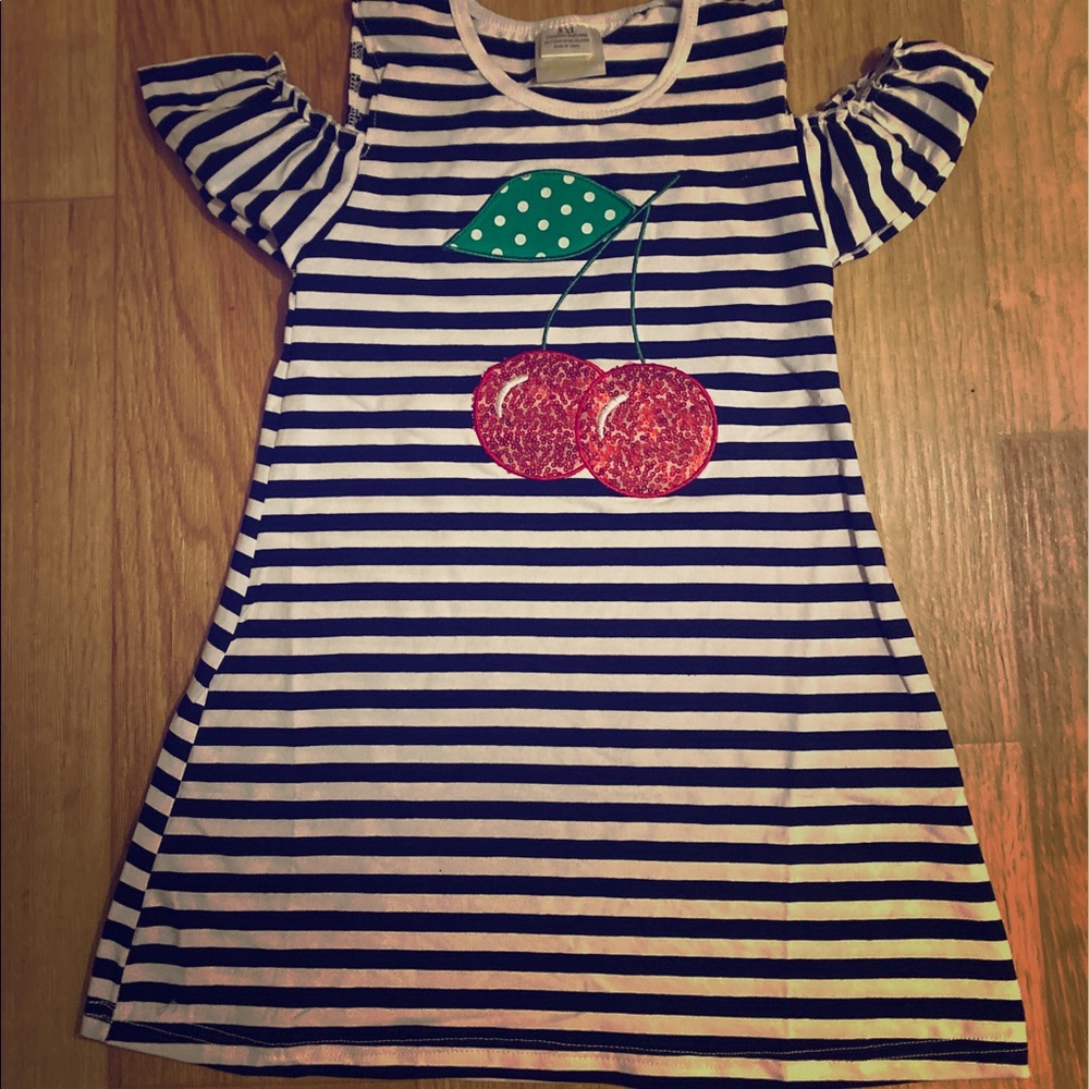 Cherry stripped dress!
